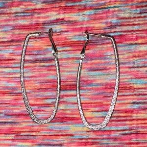 Elegant Silver Hoop Earrings
